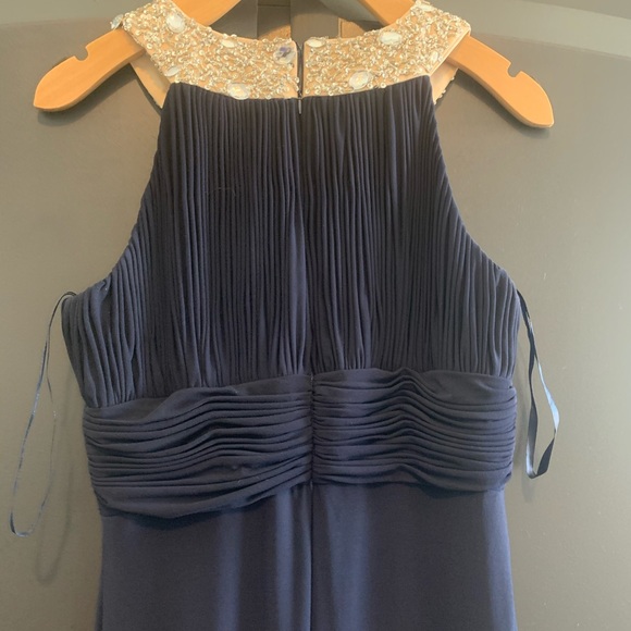 David’s Bridal - JS Boutique - Navy Blue gown EUC - size 4 - Picture 2 of 9